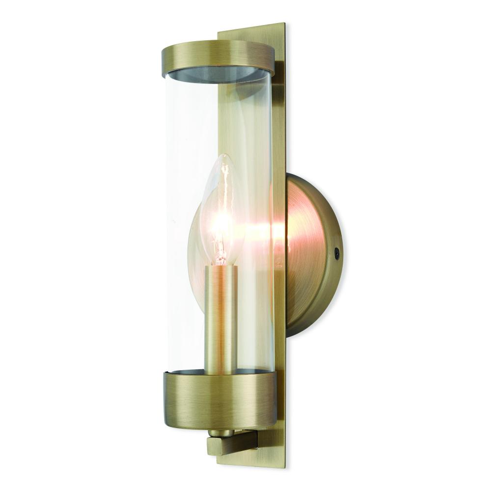 Livex Lighting CASTLETON 10141-01 Sconce Traditional - Antique Brass