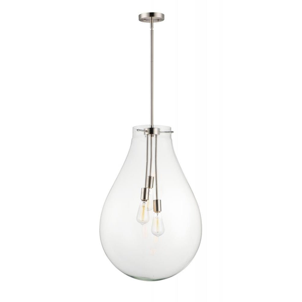 Maxim Lighting GOURD 10166CLSN Pendant Nautical - Nickel