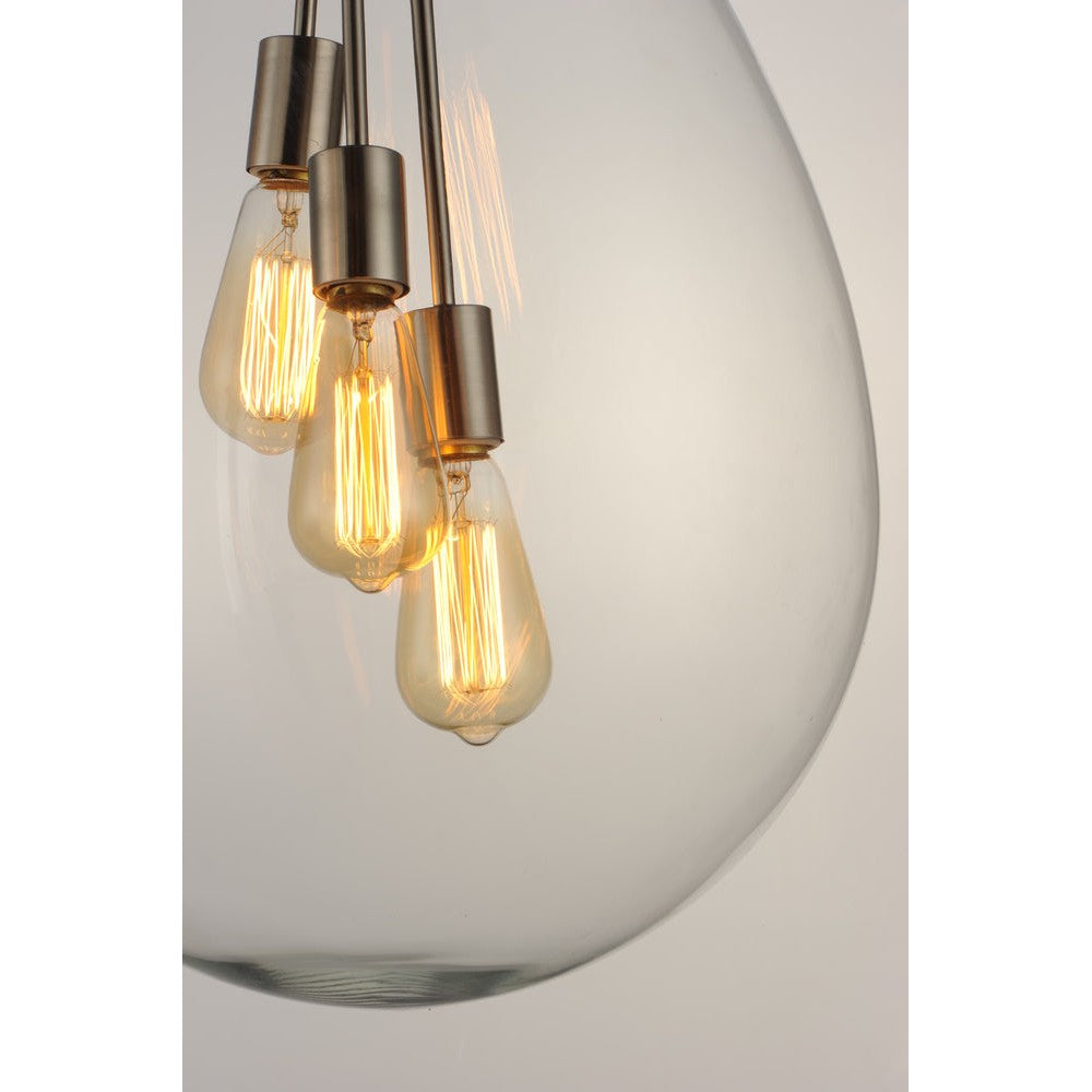 Maxim Lighting GOURD 10166CLSN Pendant Nautical - Nickel