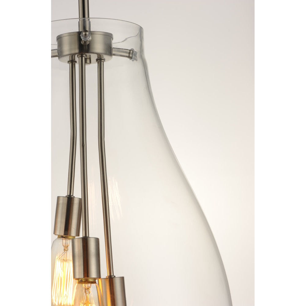 Maxim Lighting GOURD 10166CLSN Pendant Nautical - Nickel