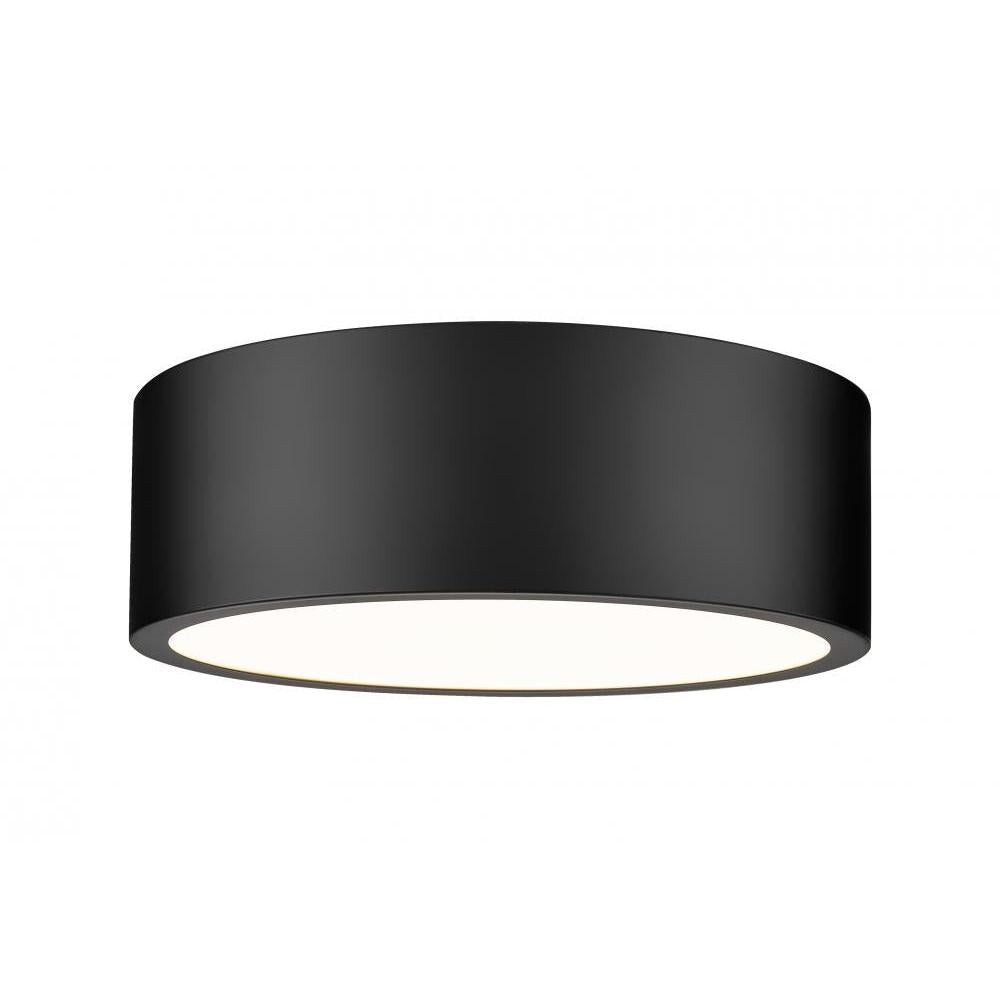 Z-Lite Lighting 1017F12-MB-LED Flush Mount - Black