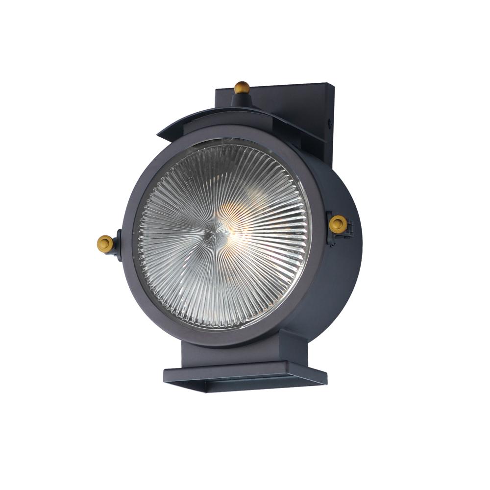 11 Inch Outdoor Wall Sconce – Oil Rubbed Bronze / Antique Brass