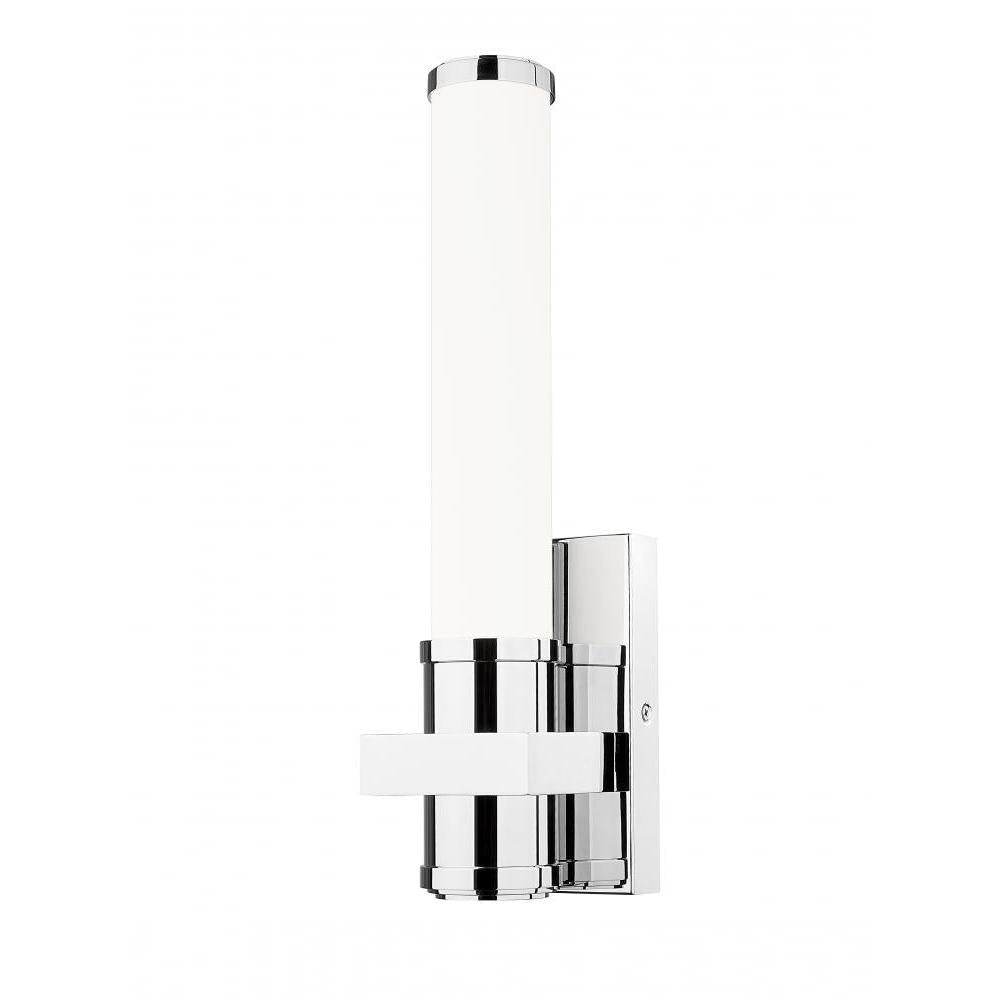 1 Light Wall Sconce-White Opal
