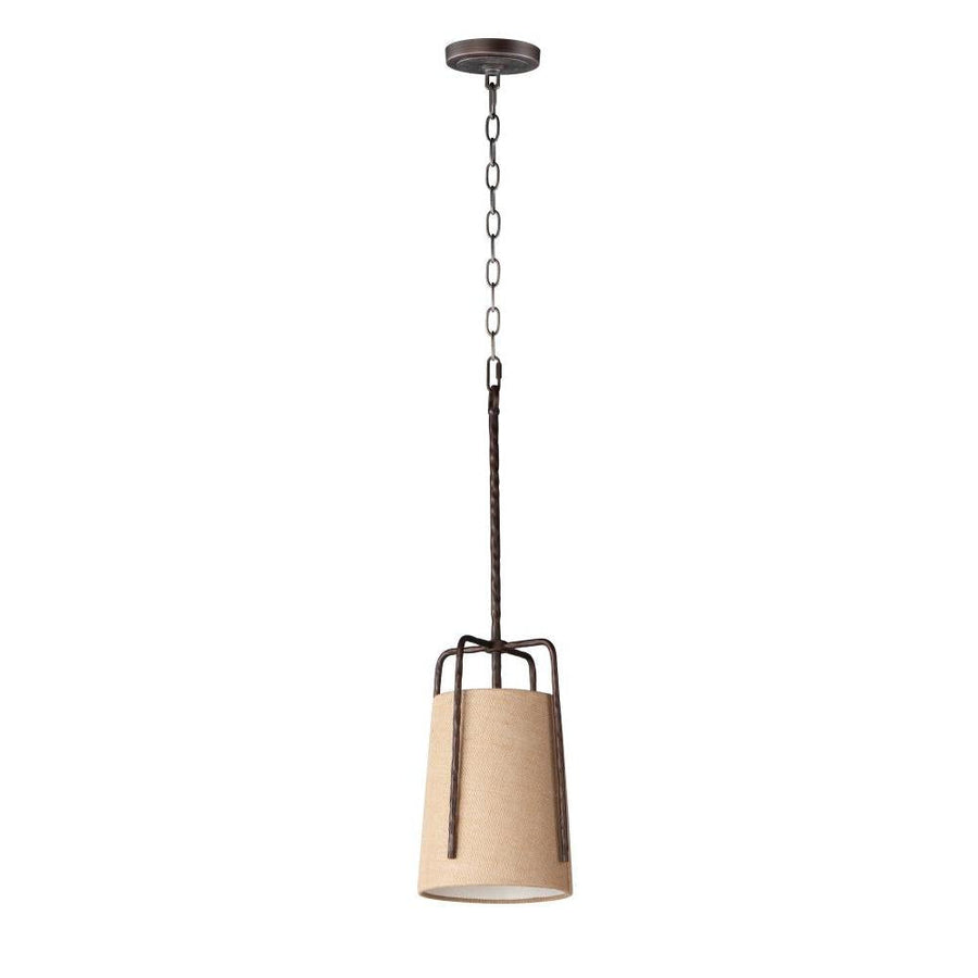 Maxim Lighting 10198BROI Pitchfork 9 Inch Semi Flush Mount Light – Oil Rubbed Bronze