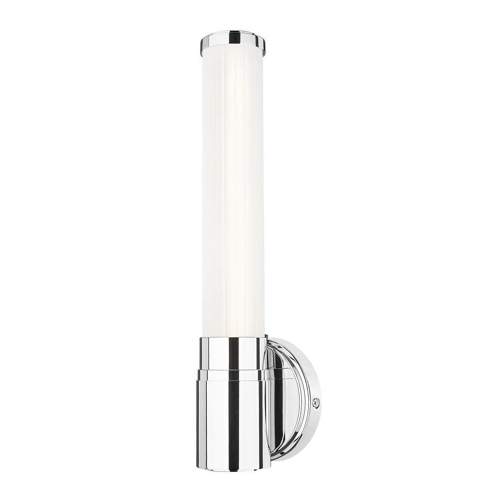 1 Light Wall Sconce-White Opal