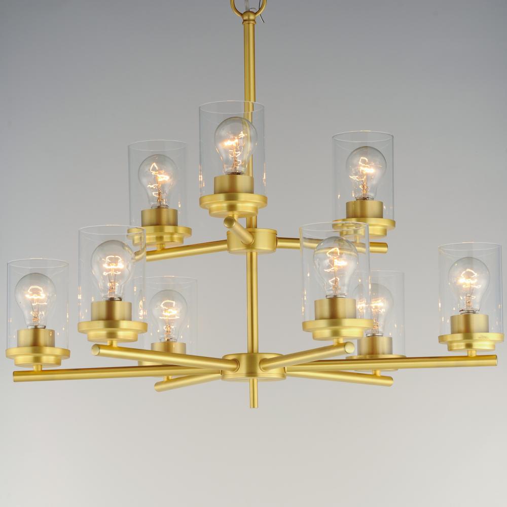 Maxim Lighting CORONA 10206CLSBR Chandelier Contemporary - Brass