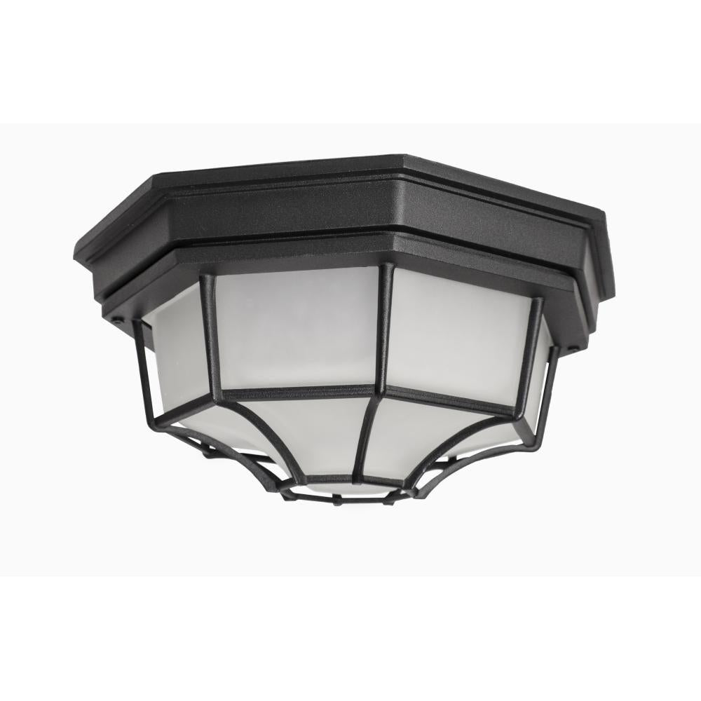 Maxim Lighting 1020BK Crown Hill 10.75 Inch Flush Mount Light – Black