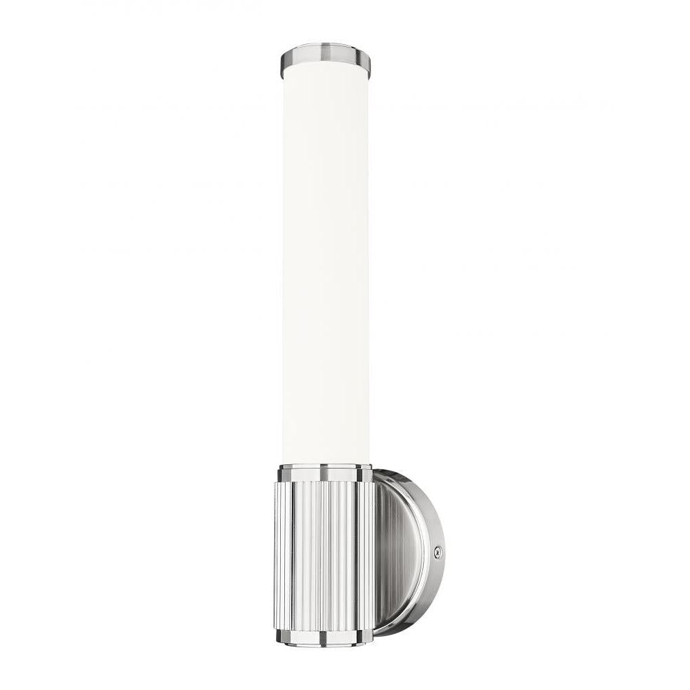 1 Light Wall Sconce-White Opal