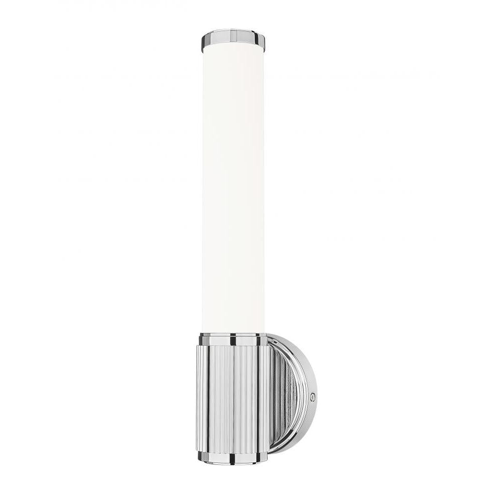 1 Light Wall Sconce-White Opal