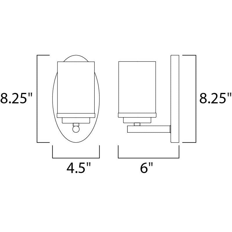 Maxim Lighting CORONA 10211FTOI Bathroom Fixture Contemporary - Bronze