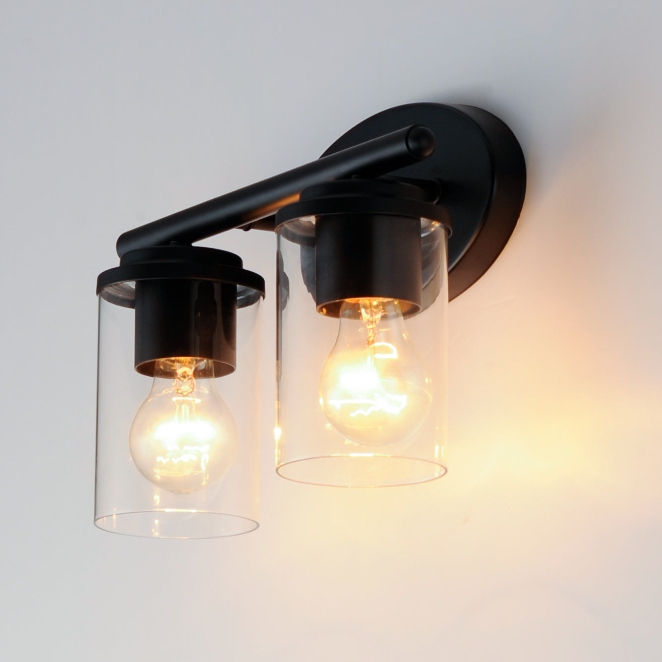 12 Inch Bathroom Vanity Light – Black