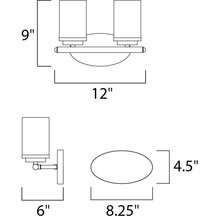 Maxim Lighting CORONA 10212FTSN Bathroom Fixture Contemporary - Nickel