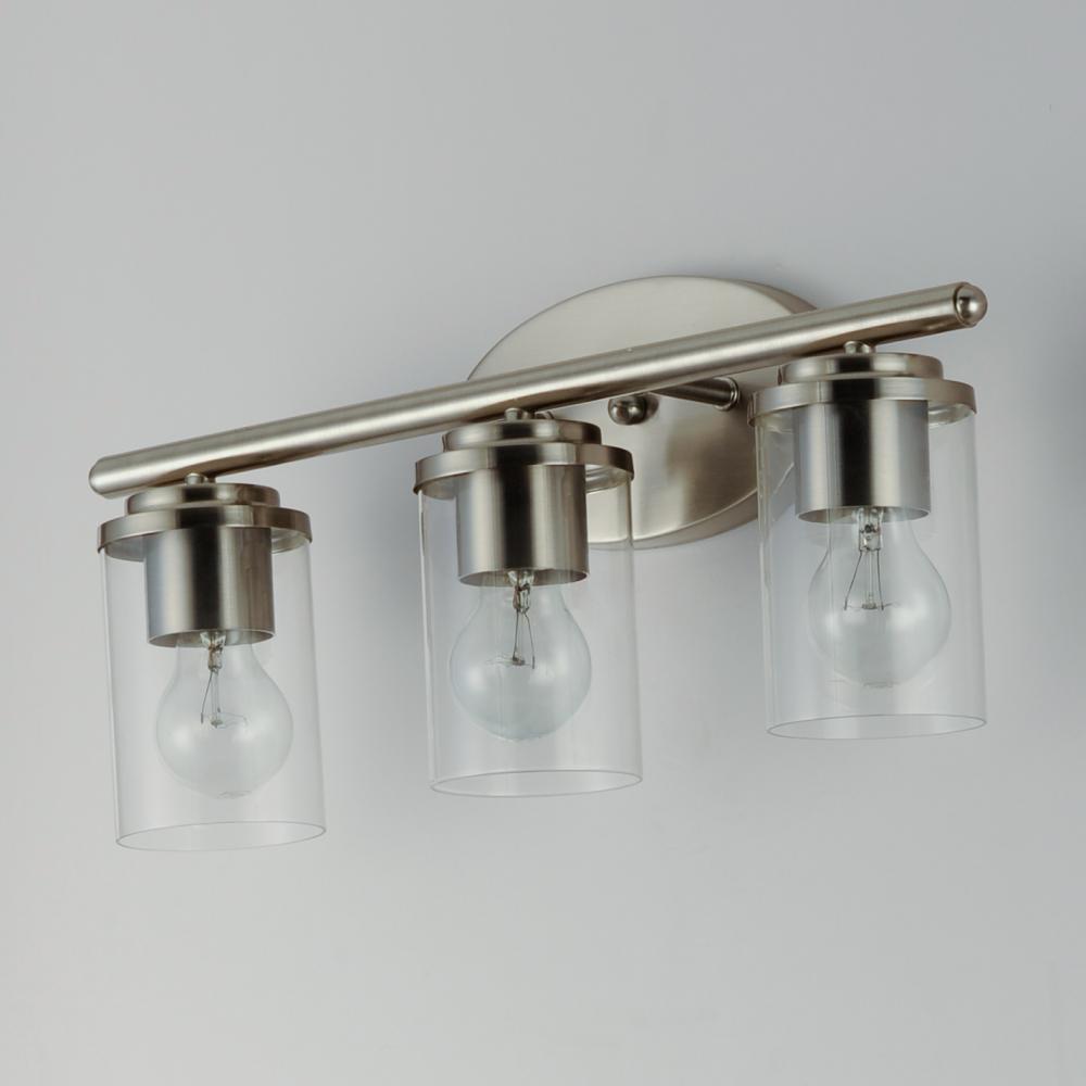 Maxim Lighting CORONA 10213CLSN Bathroom Fixture Contemporary - Nickel