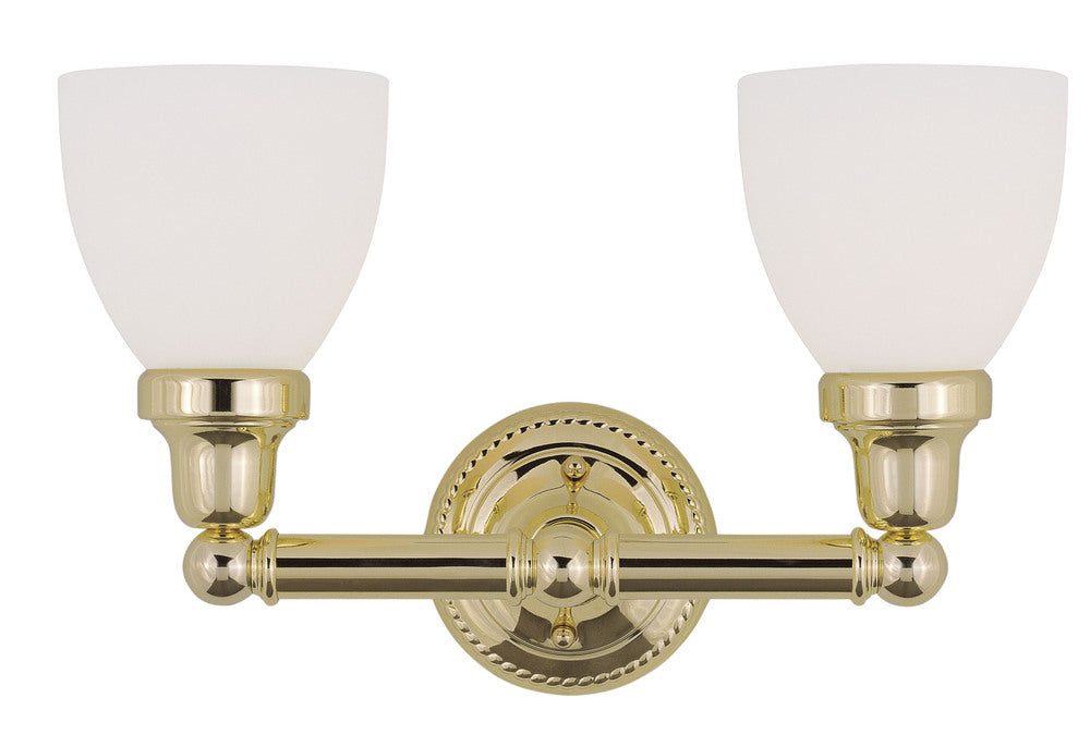 Livex Lighting CLASSIC 1022-02 Bathroom Fixture Contemporary - Polished Brass