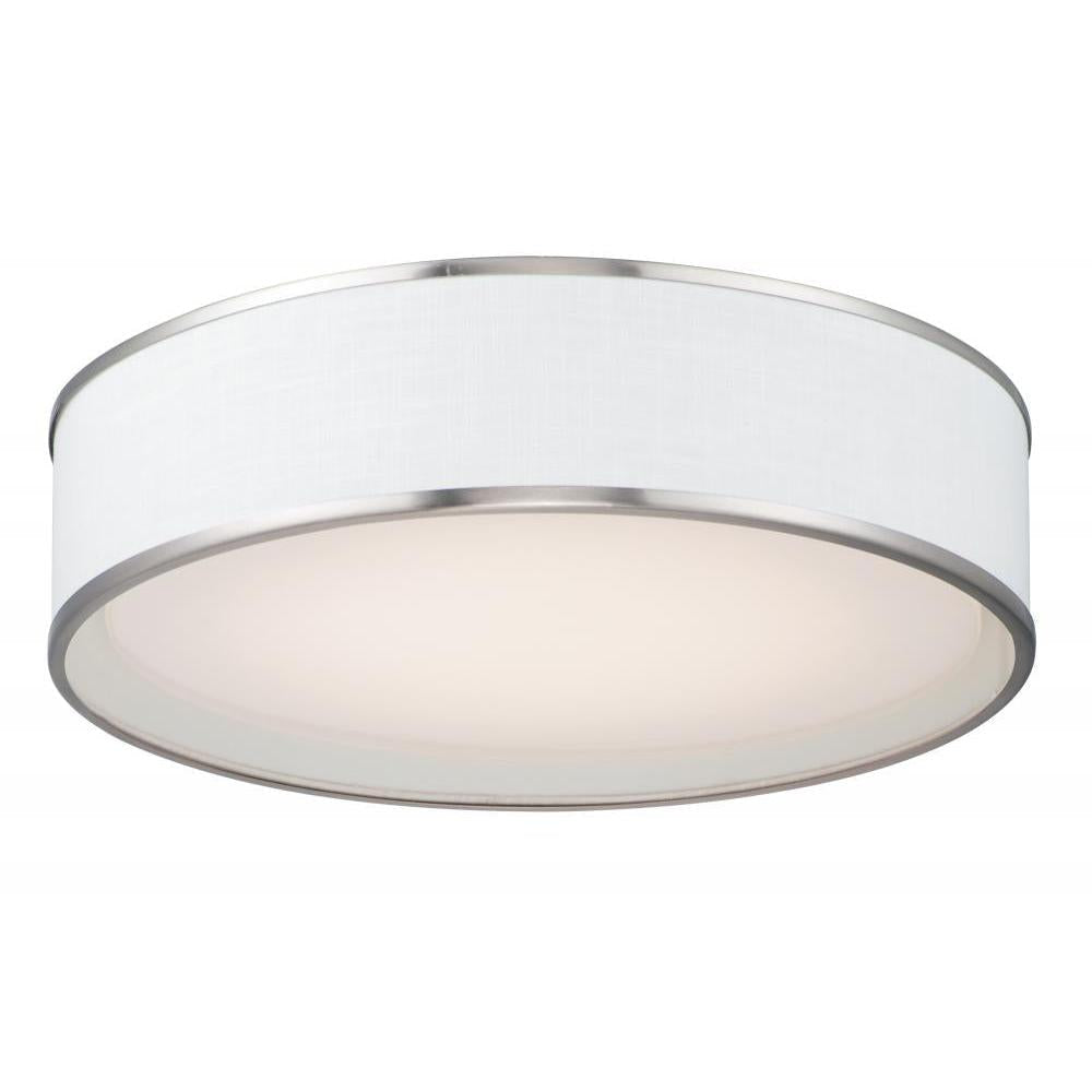 Prime 20 Inch Flush Mount Light – Satin Nickel