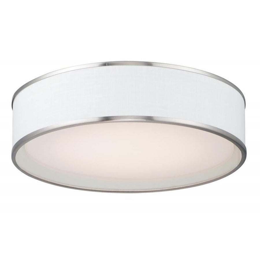 Maxim Lighting 10223WLSN Prime 20 Inch Flush Mount Light – Satin Nickel