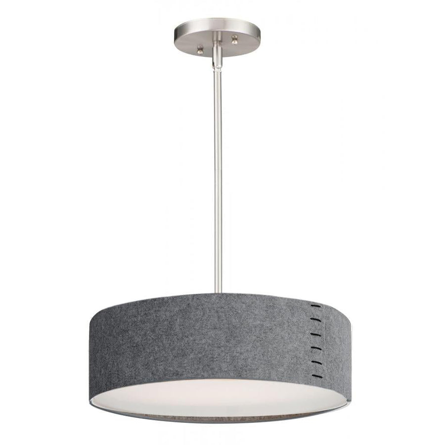 Maxim Lighting 10224GYSN Prime 16 Inch Semi Flush Mount Light – Satin Nickel