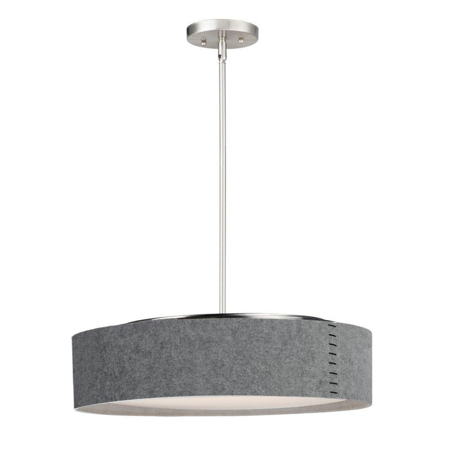 Maxim Lighting 10226GYSN Prime 20 Inch Semi Flush Mount Light – Satin Nickel