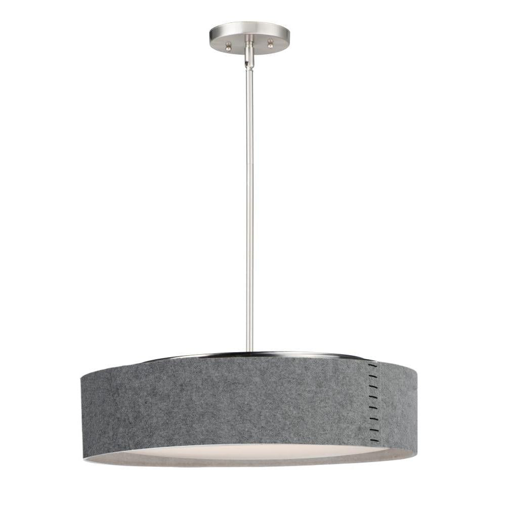Prime 20 Inch Semi Flush Mount Light – Satin Nickel