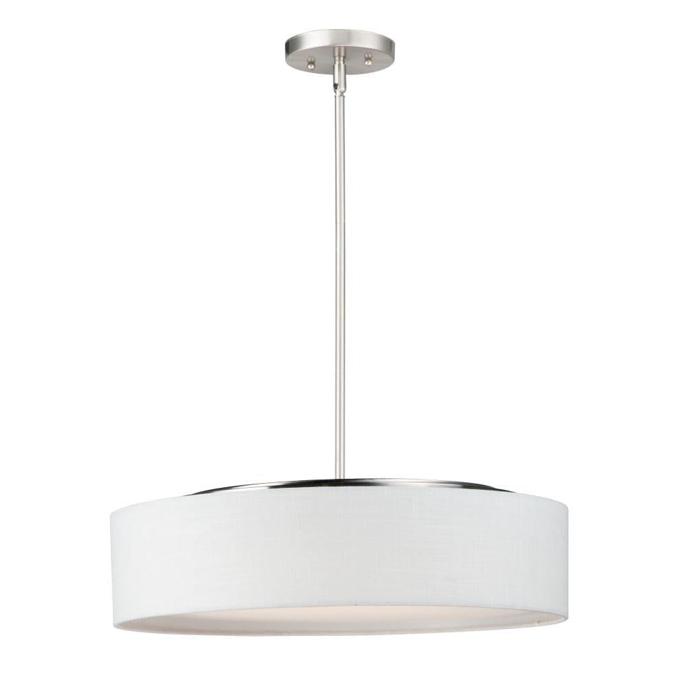 Prime 20 Inch Semi Flush Mount Light – Satin Nickel