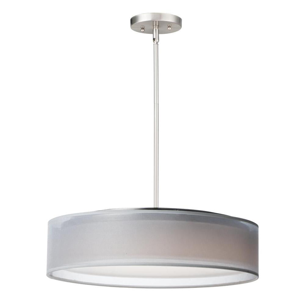 Prime 20 Inch Semi Flush Mount Light – Satin Nickel