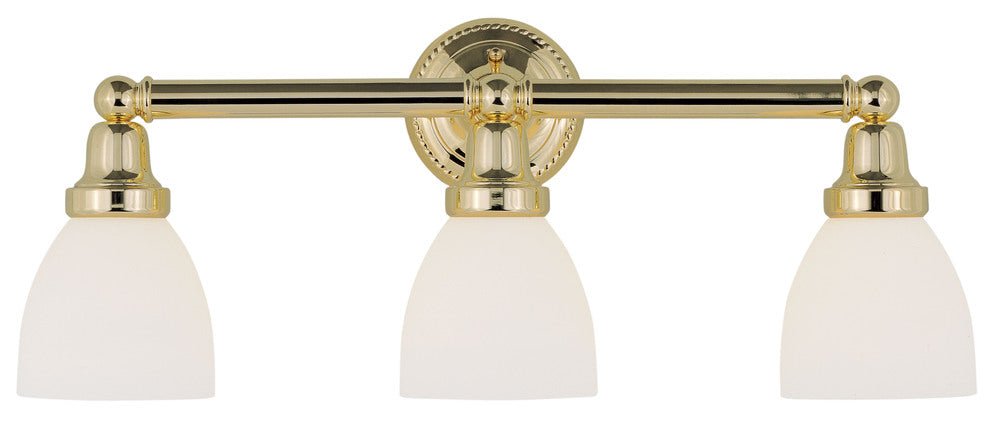 Livex Lighting CLASSIC 1023-02 Bathroom Fixture Contemporary - Polished Brass