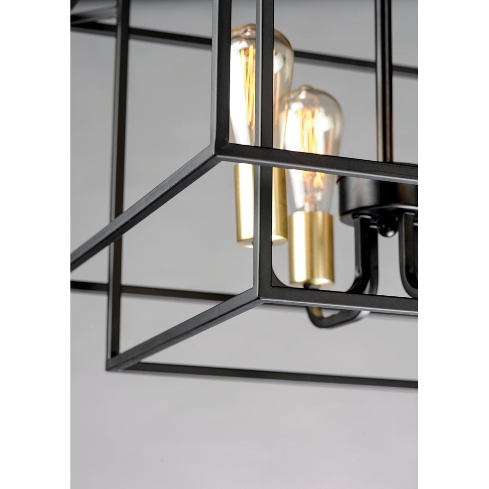 Maxim Lighting LINER 10247BKSBR Pendant Industrial - Black