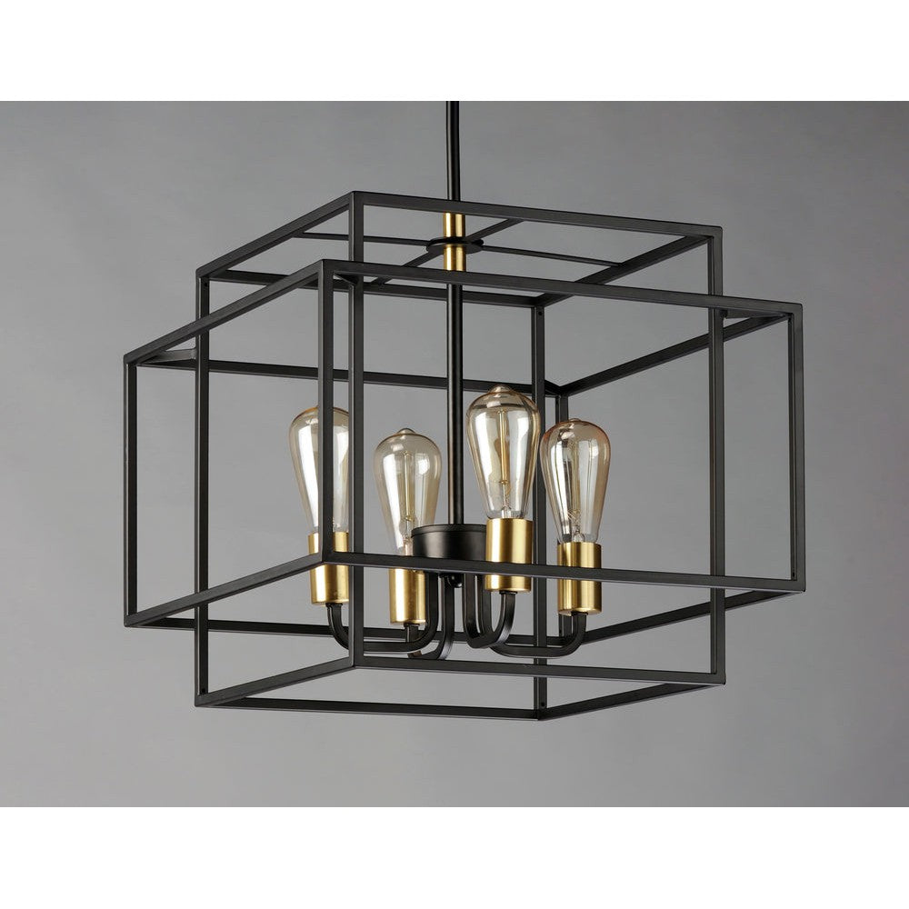 Maxim Lighting LINER 10247BKSBR Pendant Industrial - Black