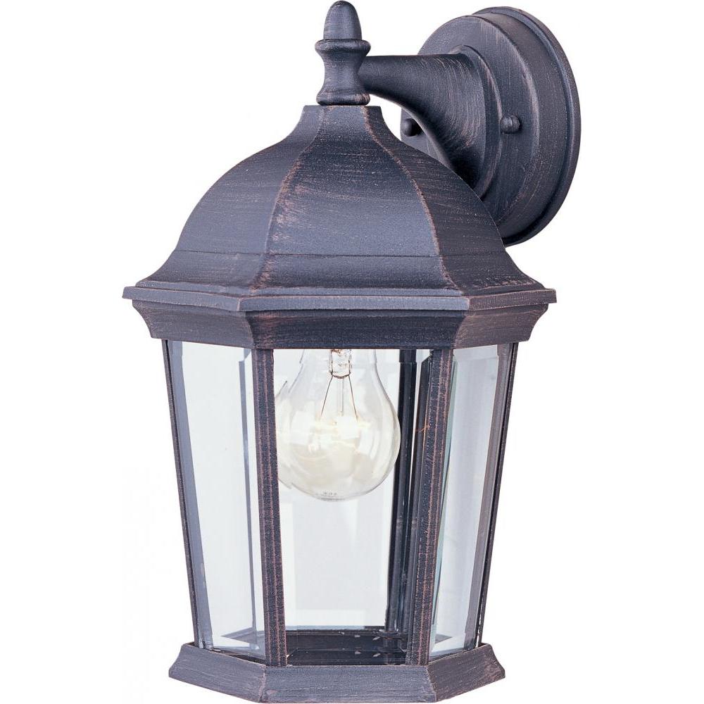 Maxim Lighting 1024RP Builder Cast 8 Inch Outdoor Wall Lantern – Rust Patina