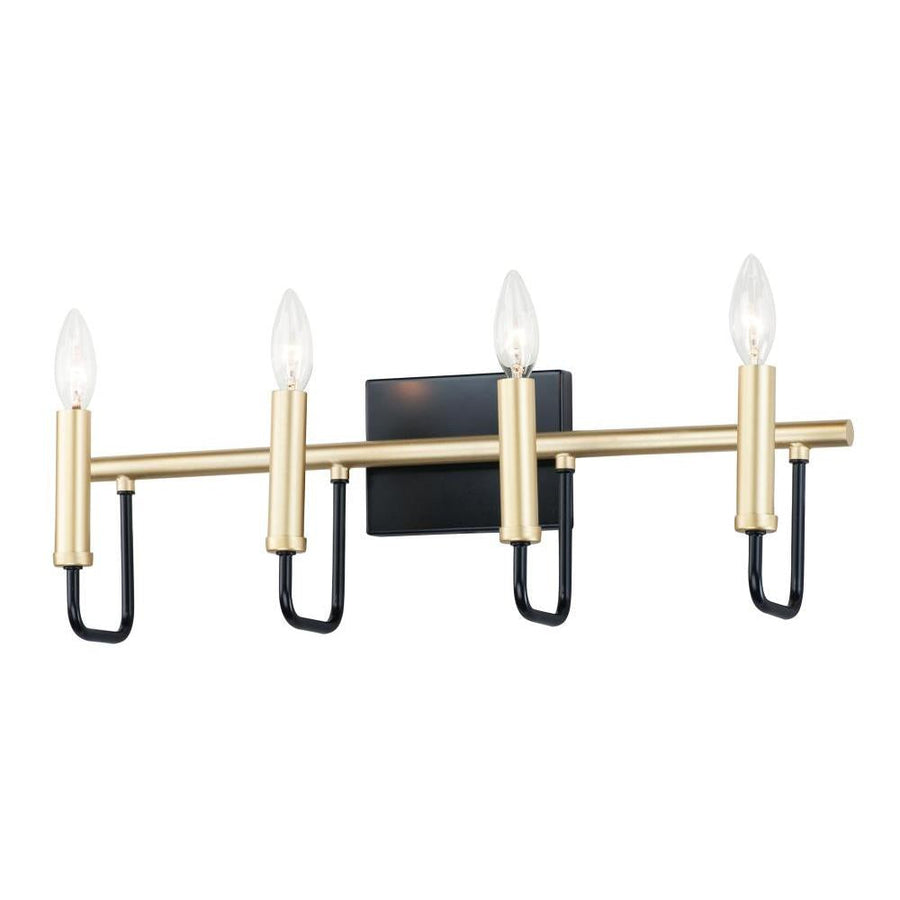 Maxim Lighting 10254BKGLD Sullivan Wall Sconce - Black / Gold