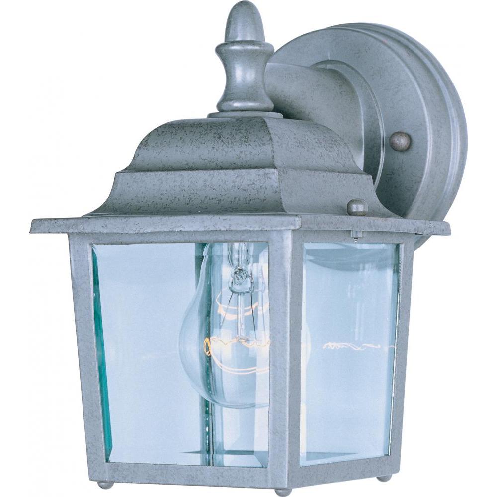 Maxim Lighting 1025PE Builder Cast 5.5 Inch Outdoor Wall Lantern – Pewter