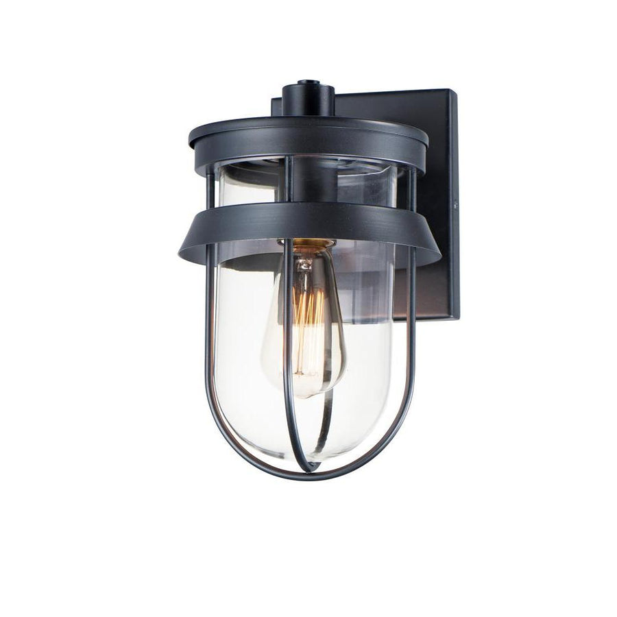 Breakwater 5.75 Inch Outdoor Wall Lantern – Black