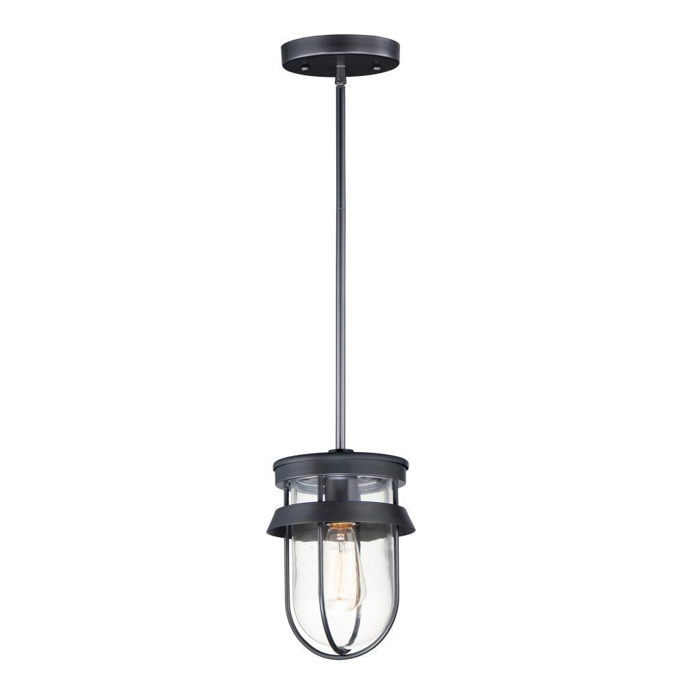 Maxim Lighting BREAKWATER 10268CLBK Semi Flush Mt Nautical - Black