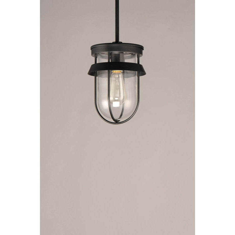 Maxim Lighting BREAKWATER 10268CLBK Semi Flush Mt Nautical - Black