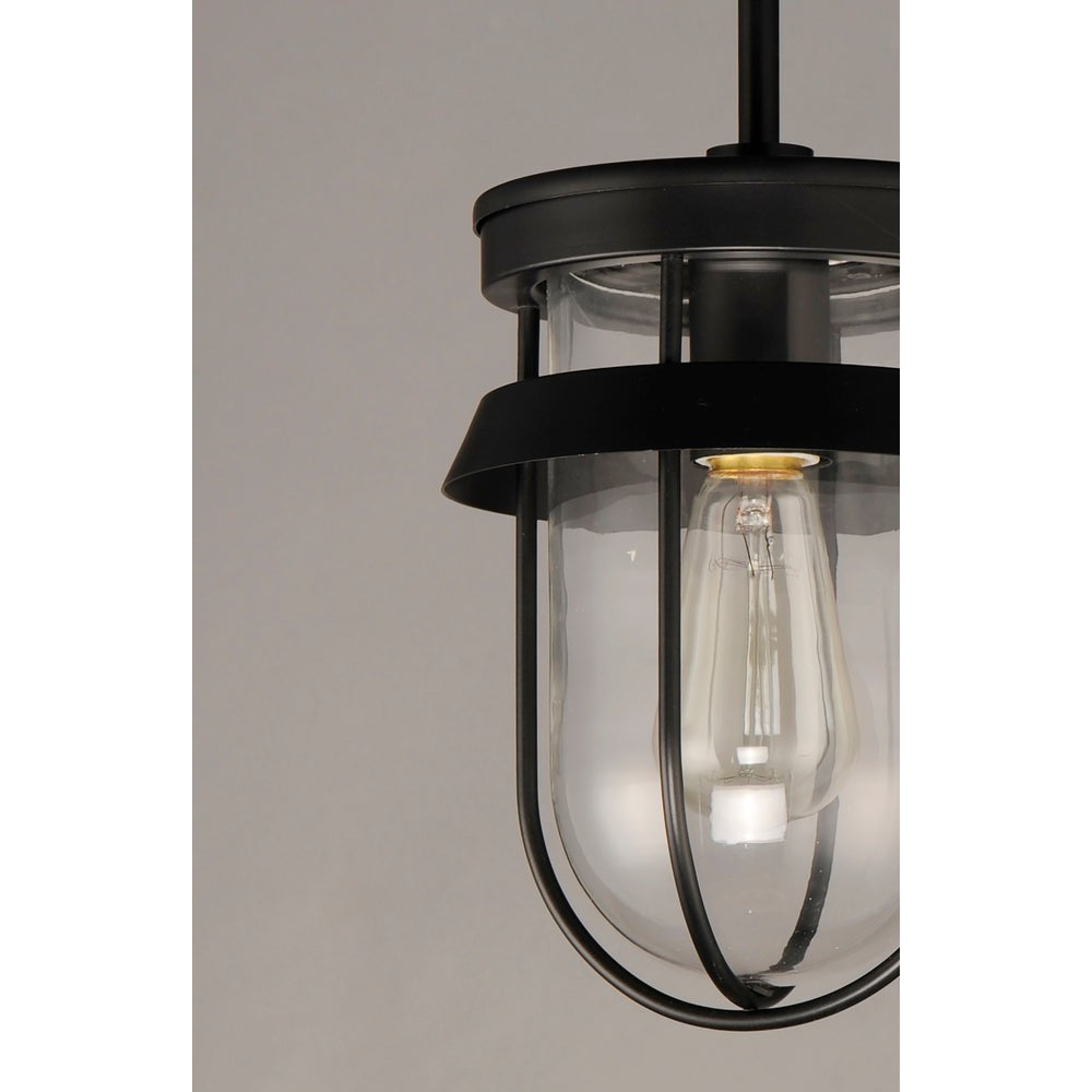 Maxim Lighting BREAKWATER 10268CLBK Semi Flush Mt Nautical - Black