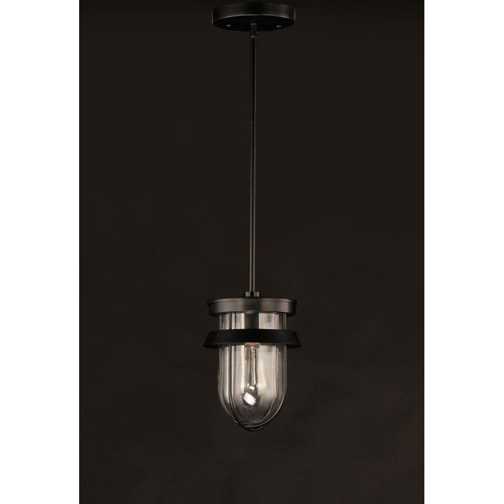 Maxim Lighting BREAKWATER 10268CLBK Semi Flush Mt Nautical - Black