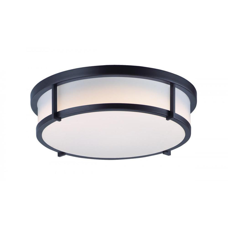 Maxim Lighting 10270WTBK Rogue E26 17 Inch Flush Mount Light – Black