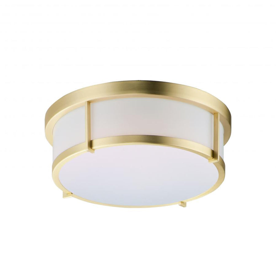 Maxim Lighting 10273WTSBR Rogue LED 13 Inch Flush Mount Light – Satin Brass