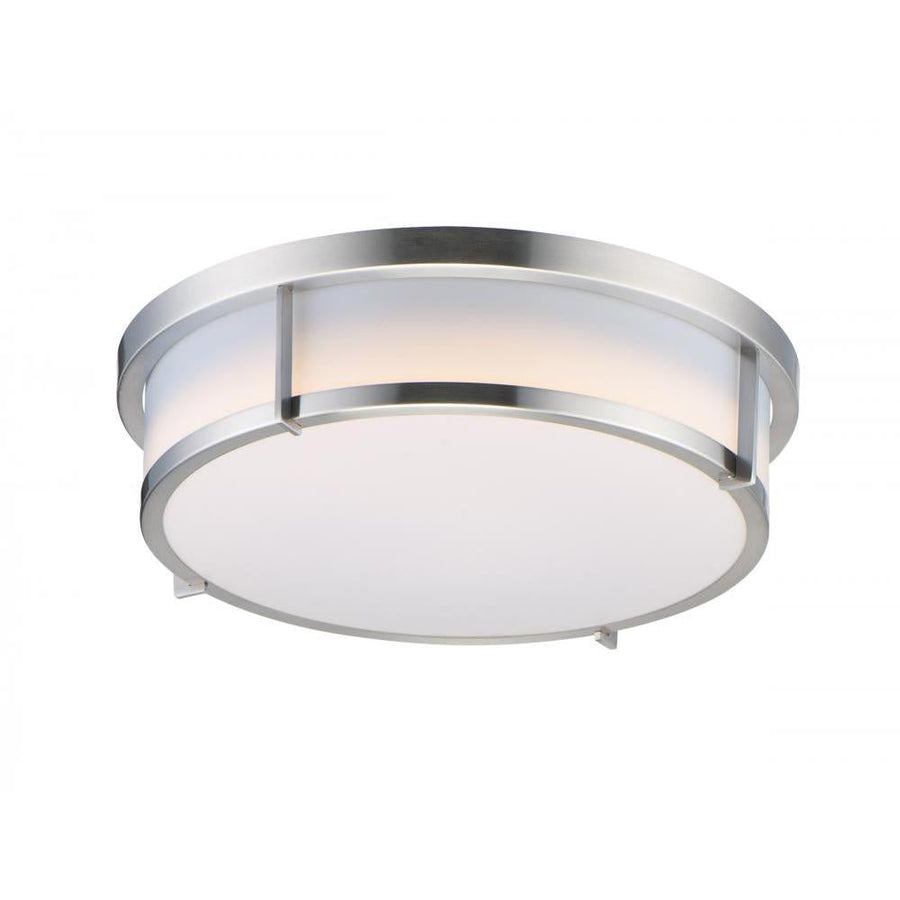 Maxim Lighting 10274WTSN Rogue LED 17 Inch Flush Mount Light – Satin Nickel