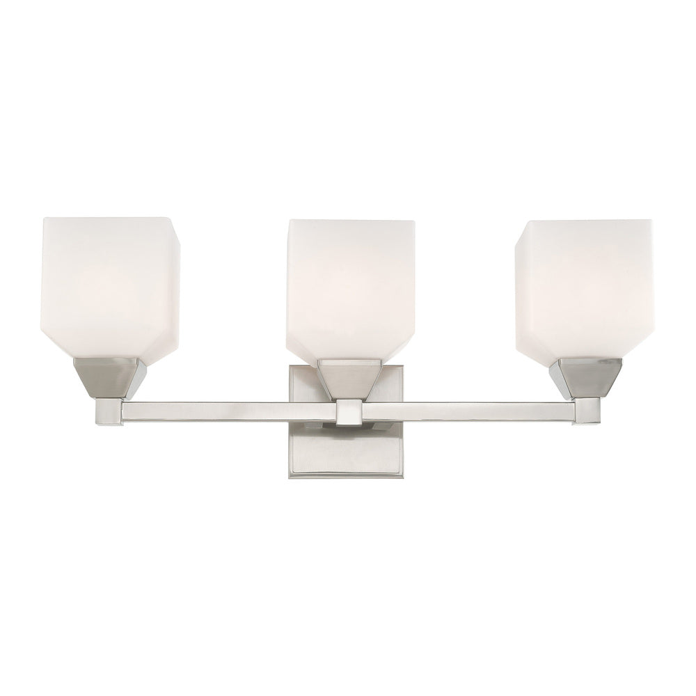 Livex Lighting ARAGON 10283-91 Bathroom Fixture Transitional - Brushed Nickel