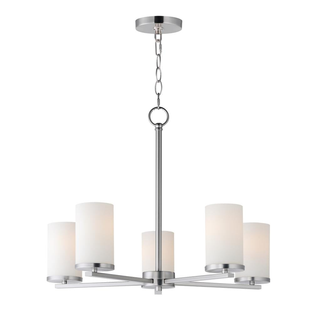 Lateral 24 Inch Chandelier – Satin Nickel