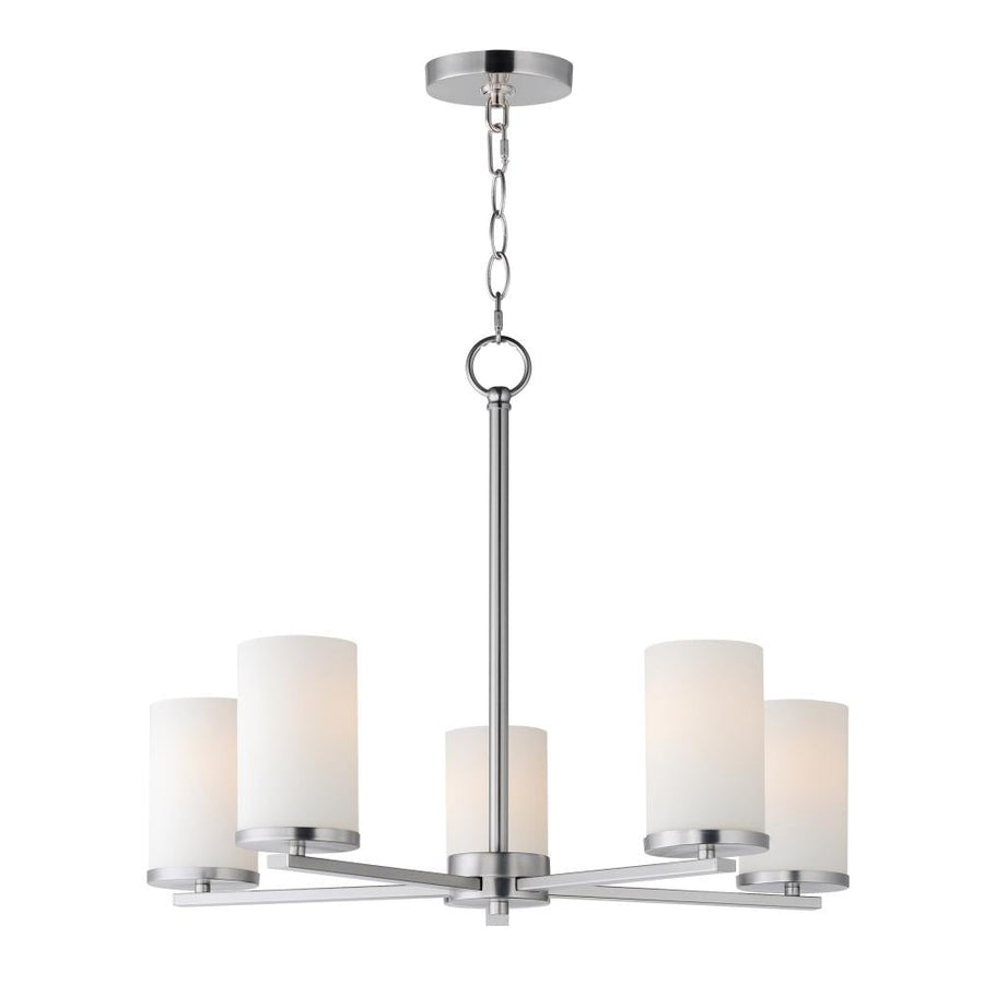Lateral 24 Inch Chandelier – Satin Nickel
