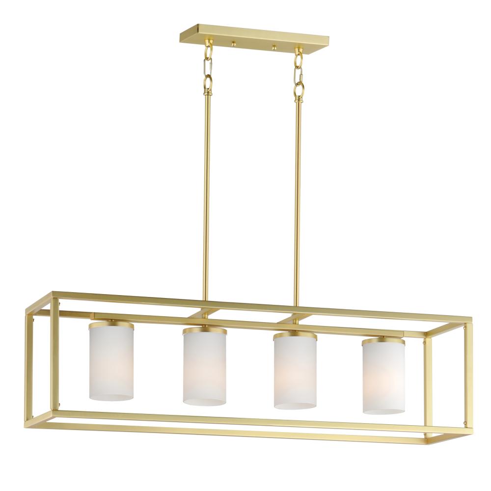 Lateral 36 Inch Linear Pendant – Satin Brass