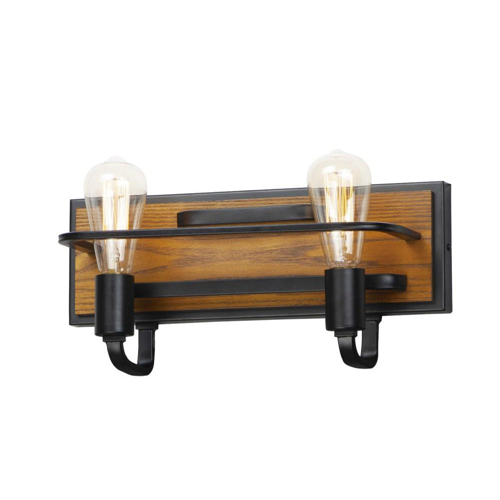 Maxim Lighting BLACK FOREST 10302BKASB Bathroom Fixture Industrial - Black