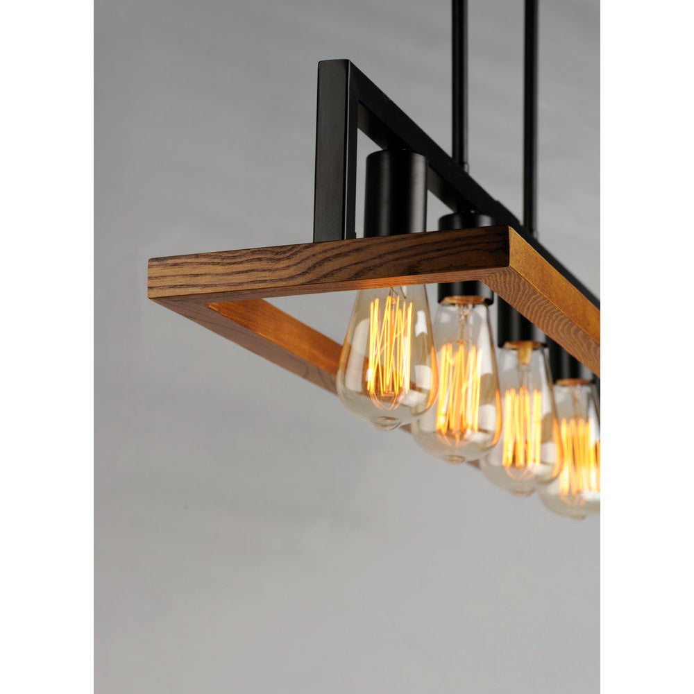 Maxim Lighting BLACK FOREST 10307BKASB Pendant Industrial - Black