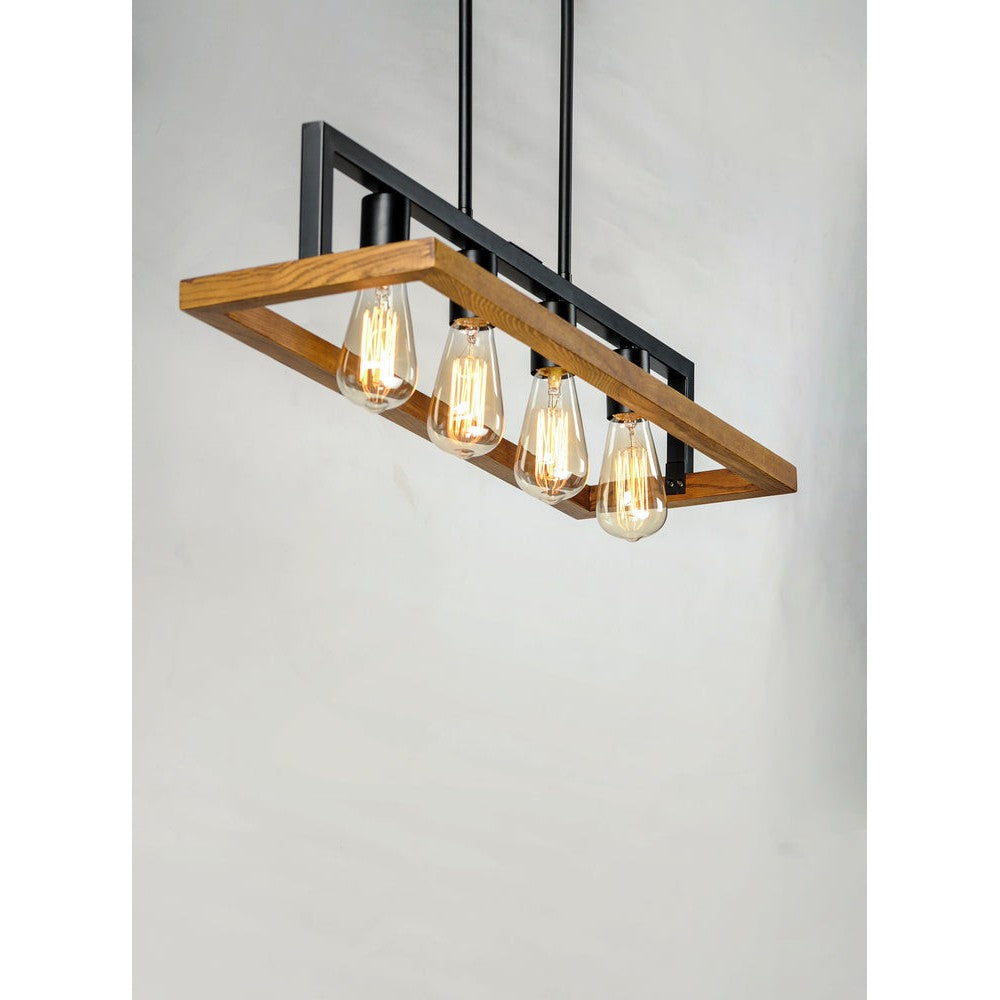 Maxim Lighting BLACK FOREST 10307BKASB Pendant Industrial - Black