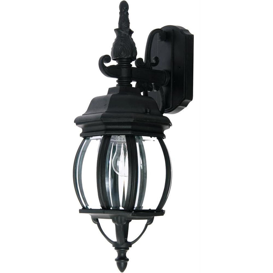Maxim Lighting 1030BK Crown Hill 6 Inch Outdoor Wall Lantern – Black