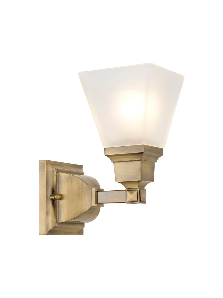 Livex Lighting MISSION 1031-01 Bathroom Fixture Traditional - Antique Brass