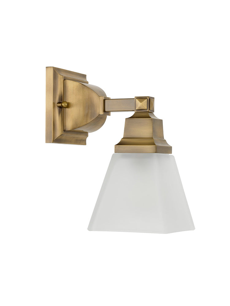 Livex Lighting MISSION 1031-01 Bathroom Fixture Traditional - Antique Brass