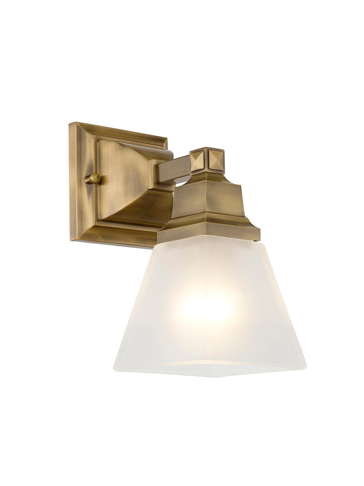 Livex Lighting MISSION 1031-01 Bathroom Fixture Traditional - Antique Brass